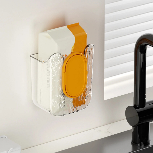 Dispenser salvaspazio per salviette umidificate - montaggio a parete, senza forare | WIPBOX