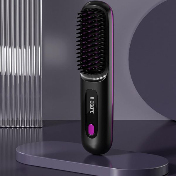 Spazzola lisciante per capelli senza fili | STRAIBRU