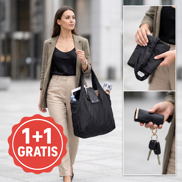 Borsa tote pieghevole in pelle | SHIFTBAG 1+1 GRATIS